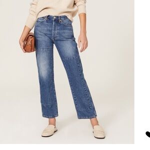 3x1 claudia straight patches jeans - size 27